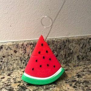 🍉 FREE W/ PURCH PINK Watermelon Cup w/ Straw🍉